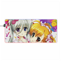 Charger l&#39;image dans la galerie, Tapis de souris LED RVB Lyrical Nanoha Magical Girl (tapis de bureau)
