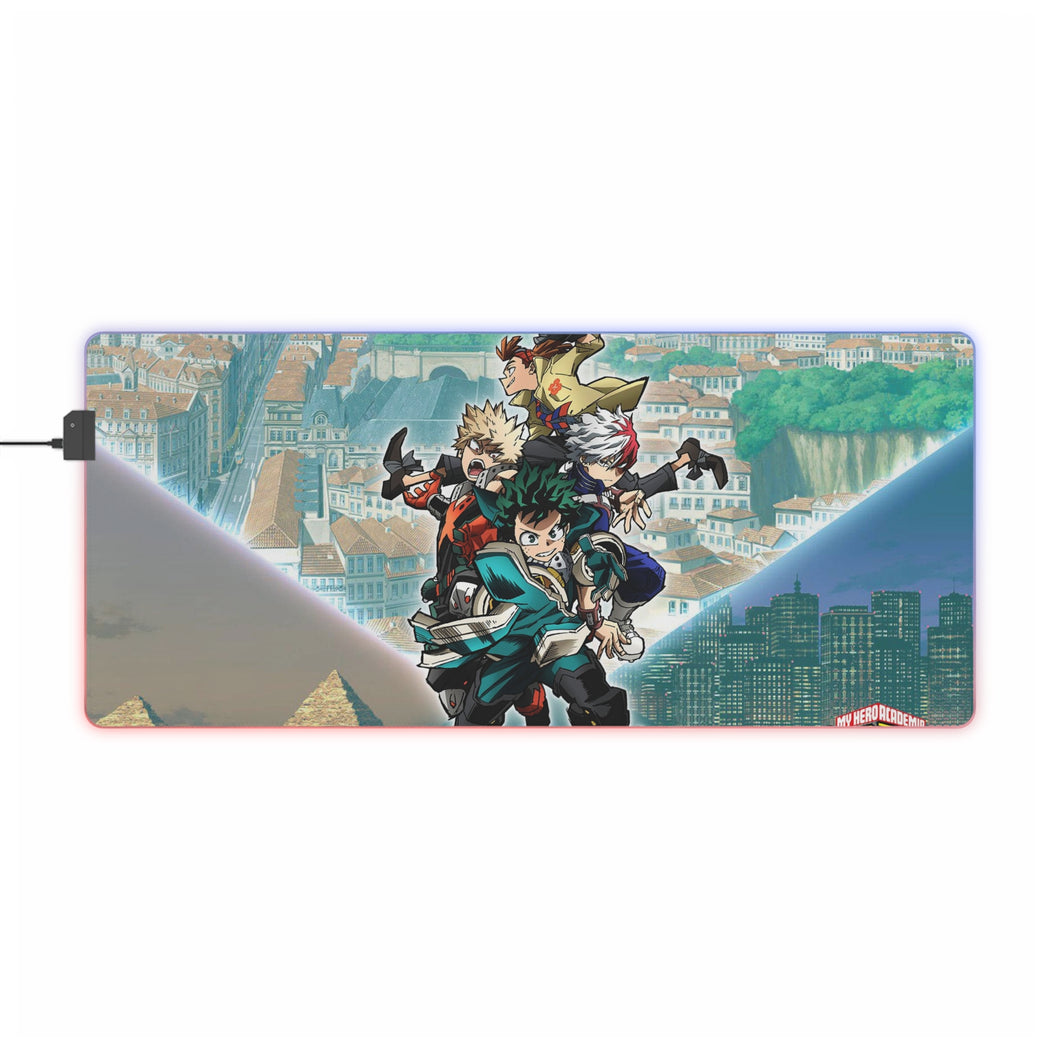 My Hero Academia Izuku Midoriya, Katsuki Bakugou RGB LED Mouse Pad (Desk Mat)