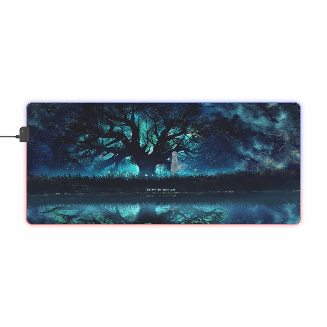 Anime Tree RGB LED Mouse Pad (Desk Mat)