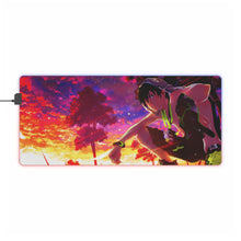 Load image into Gallery viewer, Blue Exorcist RGB LED Mouse Pad (Desk Mat)
