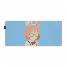 Load image into Gallery viewer, mirai kuriyama kyoukai no kanata minimalist RGB LED Mouse Pad (Desk Mat)
