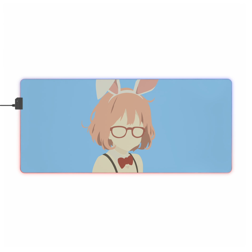 mirai kuriyama kyoukai no kanata minimalist RGB LED Mouse Pad (Desk Mat)