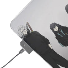 Load image into Gallery viewer, Muichiro Tokito Mitsuri Kanroji RGB LED Mouse Pad (Desk Mat)
