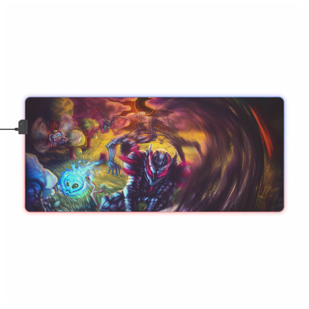 Tapis de souris LED RGB Anime Berserk (tapis de bureau)