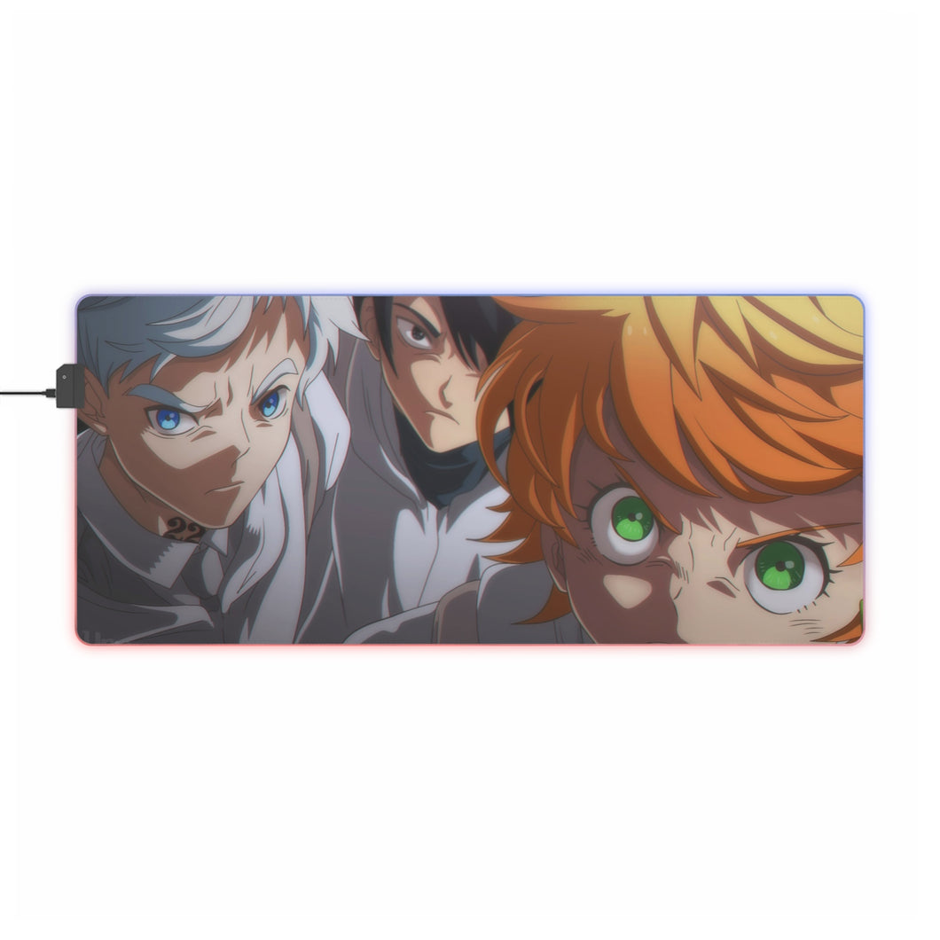 The Promised Neverland Ray, Norman, Emma RGB LED Mouse Pad (Desk Mat)