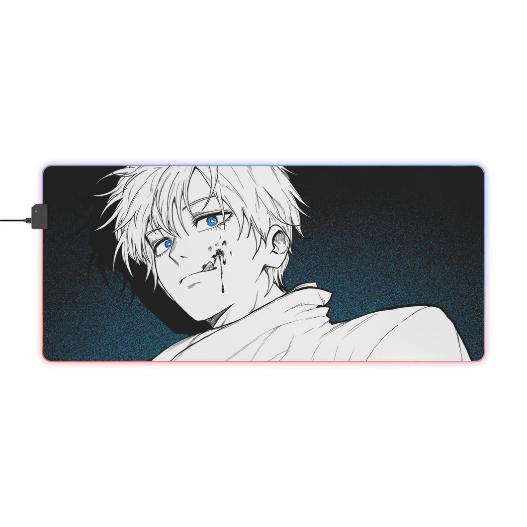 Tapis de souris LED RVB Jujutsu Kaisen (tapis de bureau)