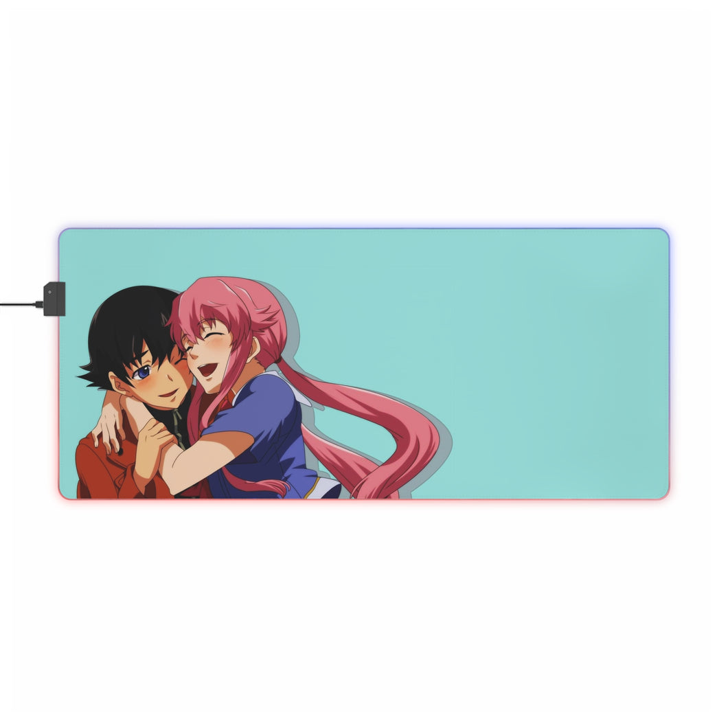 Mirai Nikki Yuno Gasai RGB LED Mouse Pad (Desk Mat)