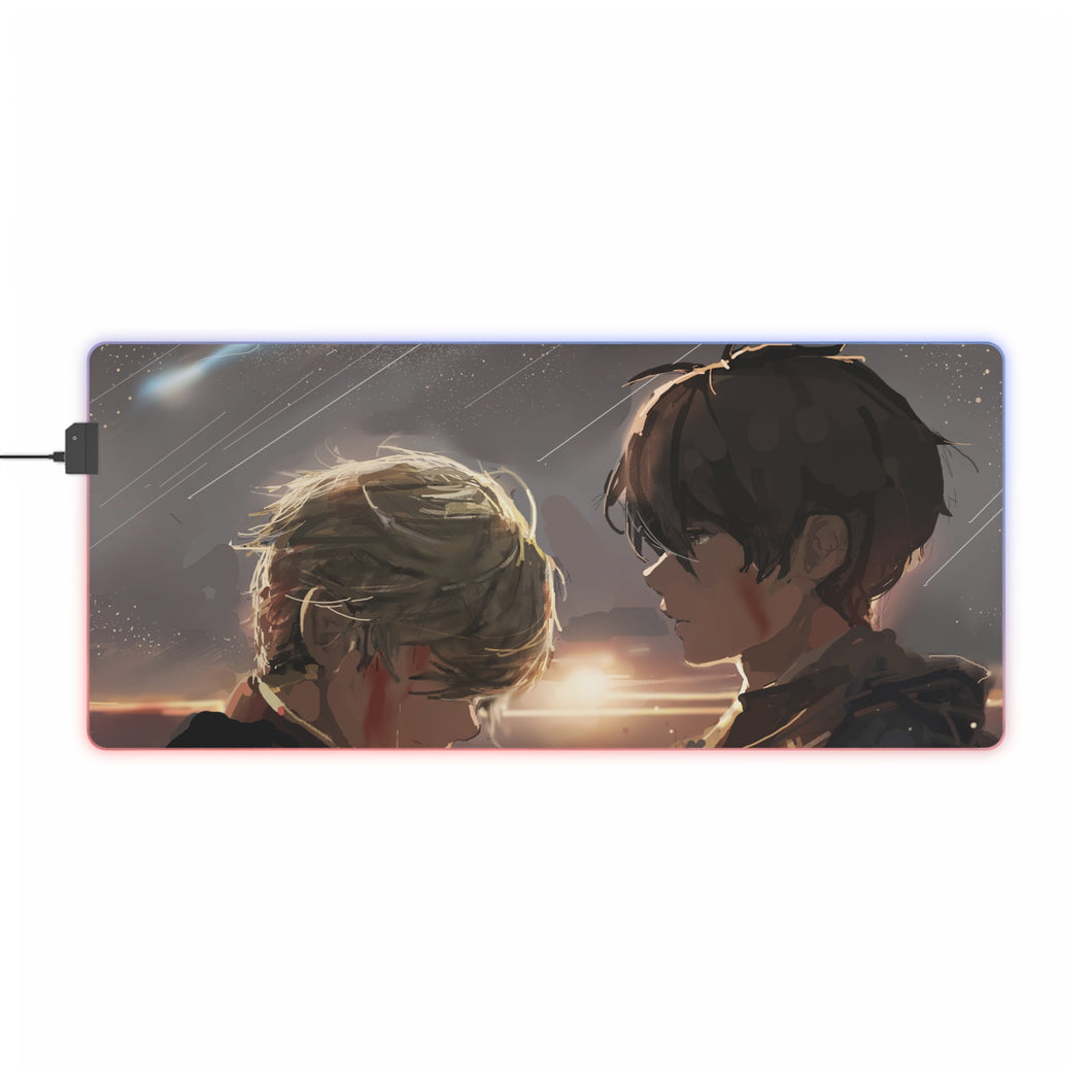 Tapis de souris LED RVB Aldnoah.Zero (tapis de bureau)