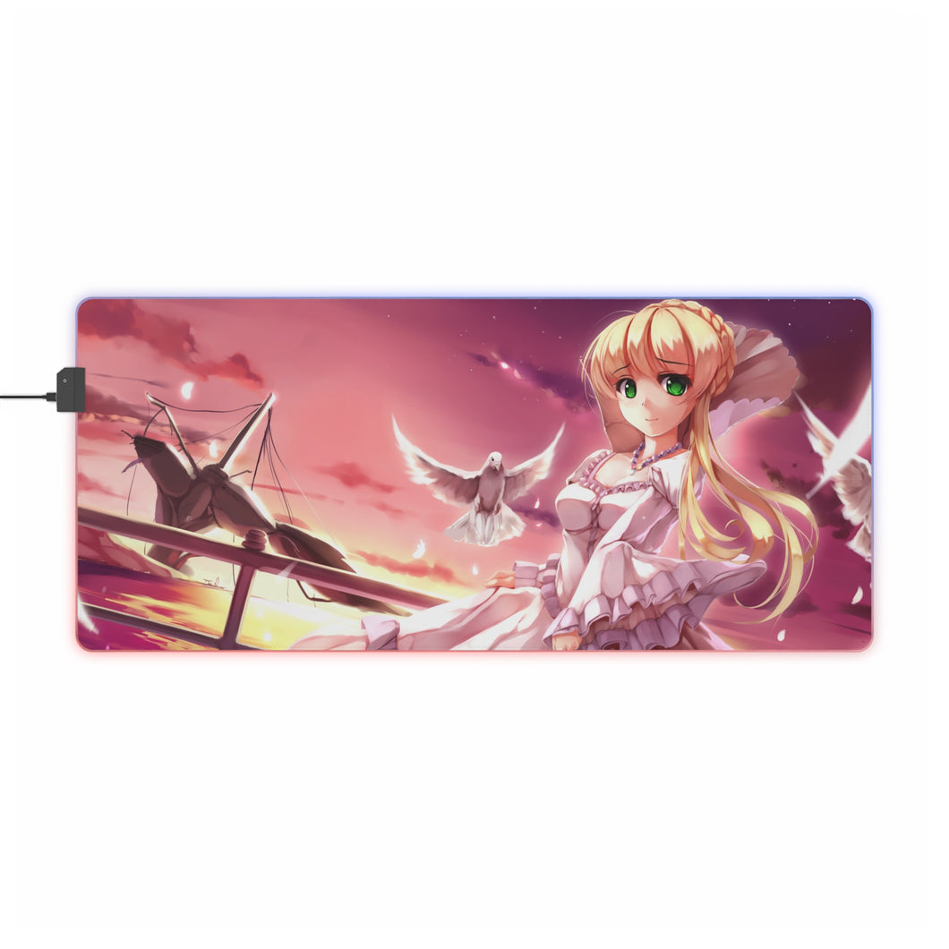 Tapis de souris LED RVB Aldnoah.Zero (tapis de bureau)