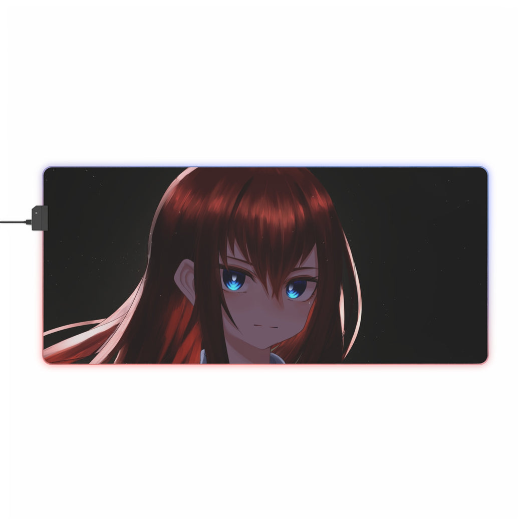 Tapis de souris LED RVB Kurisu Makise (tapis de bureau)