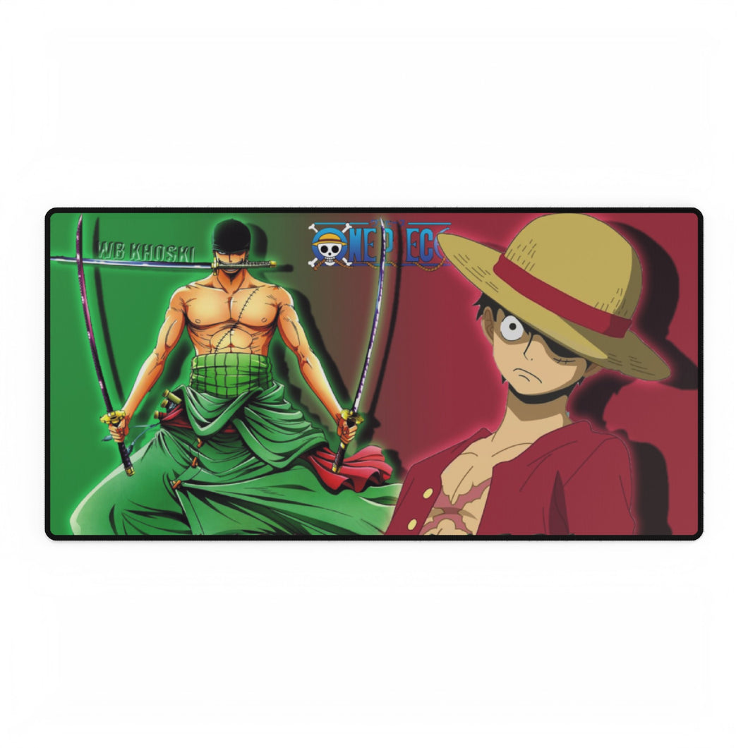 Tapis de souris (tapis de bureau) Lord Of Wars Monkey D Luffy Zorro