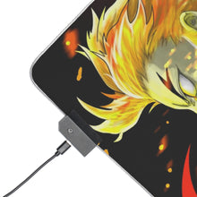 Charger l&#39;image dans la galerie, Tapis de souris LED RGB Kyojuro Rengoku (tapis de bureau)
