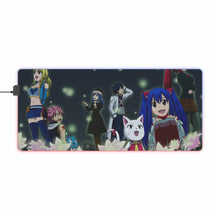 Charger l&#39;image dans la galerie, Tapis de souris LED RGB Fairy Tail Natsu Dragneel, Erza Scarlet, Gray Fullbuster, Lucy Heartfilia, Happy (tapis de bureau)
