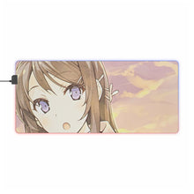 Charger l&#39;image dans la galerie, Tapis de souris LED RGB Rascal Does Not Dream of Bunny Girl Senpai (tapis de bureau)
