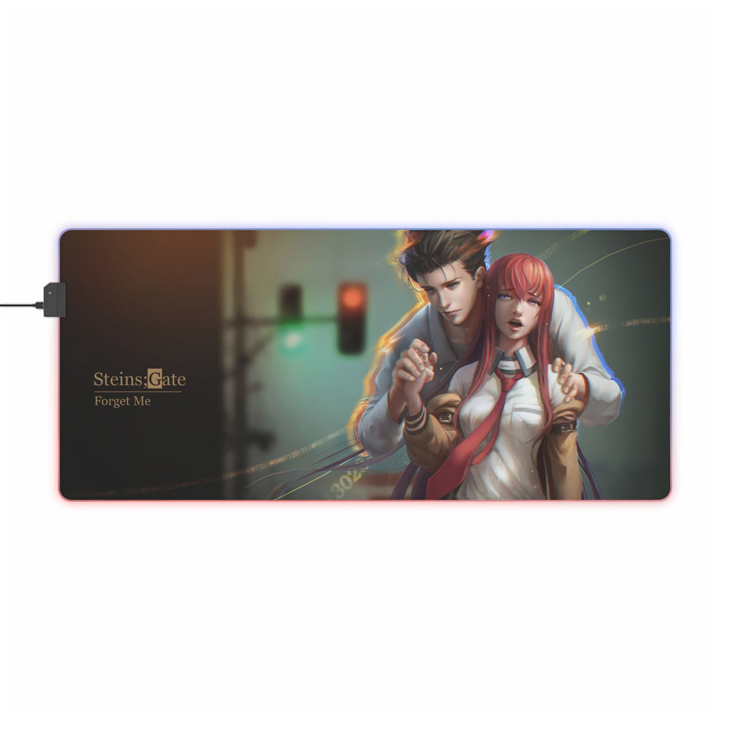 Okabe and Kurisu RGB LED Mouse Pad (Desk Mat)