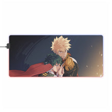 Cargar imagen en el visor de la galería, My Hero Academia Izuku Midoriya, Katsuki Bakugou RGB LED Mouse Pad (Desk Mat)
