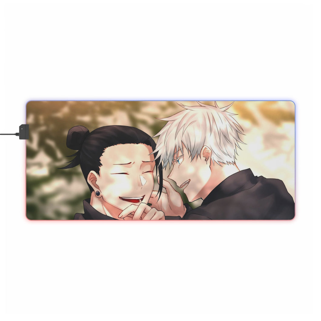 Tapis de souris LED RVB Jujutsu Kaisen (tapis de bureau)