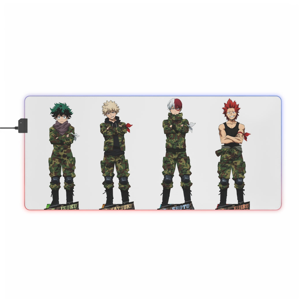 My Hero Academia Izuku Midoriya, Katsuki Bakugou RGB LED Mouse Pad (Desk Mat)