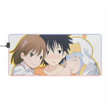 Load image into Gallery viewer, A Certain Magical Index Kamijou Touma, Index Librorum Prohibitorum, Mikoto Misaka RGB LED Mouse Pad (Desk Mat)
