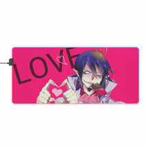 Load image into Gallery viewer, Blue Exorcist RGB LED Mouse Pad (Desk Mat)
