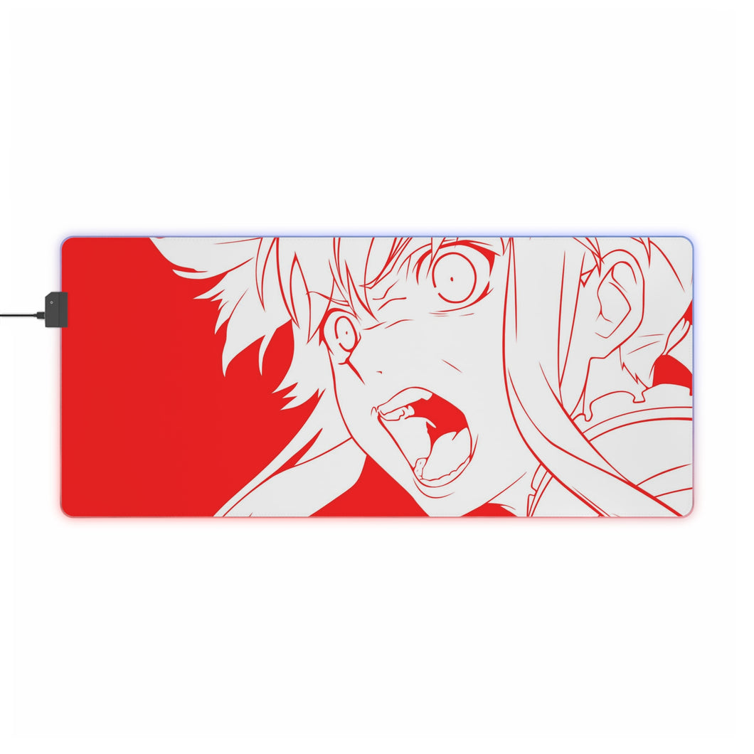 Tapis de souris LED RVB Mirai Nikki Yuno Gasai (tapis de bureau)