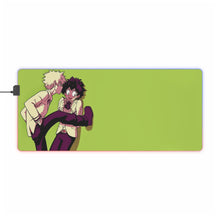 Cargar imagen en el visor de la galería, Alfombrilla de ratón RGB LED (alfombrilla de escritorio) de My Hero Academia Izuku Midoriya y Katsuki Bakugou
