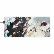 Load image into Gallery viewer, Blue Exorcist RGB LED Mouse Pad (Desk Mat)
