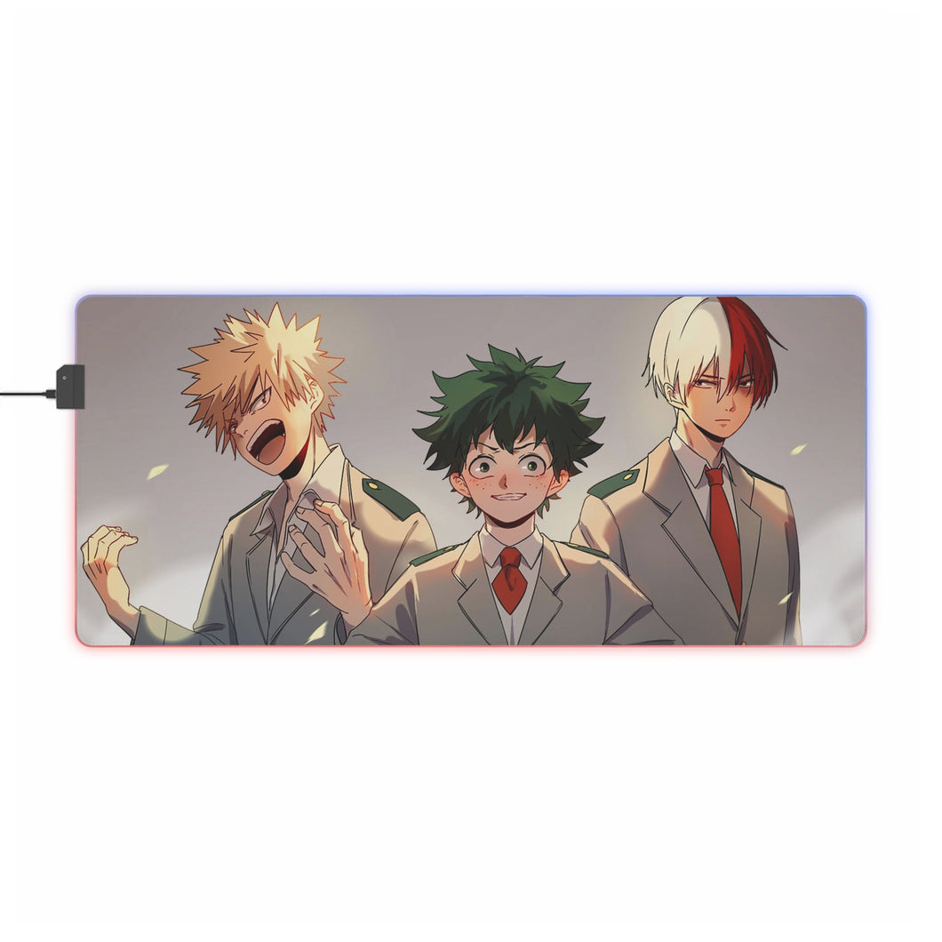 My Hero Academia Izuku Midoriya, Katsuki Bakugou RGB LED Mouse Pad (Desk Mat)