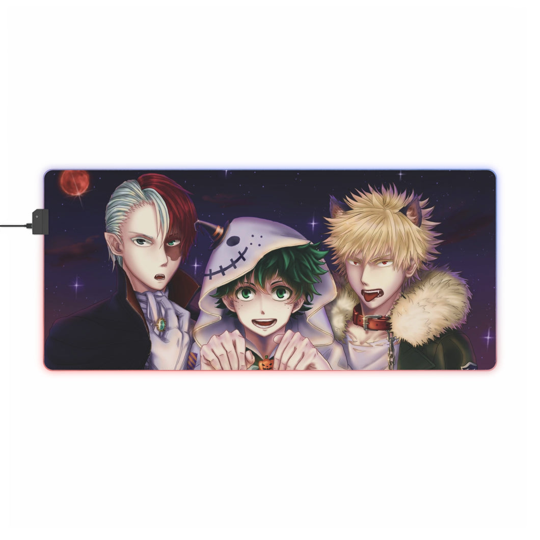 My Hero Academia Izuku Midoriya, Katsuki Bakugou RGB LED Mouse Pad (Desk Mat)