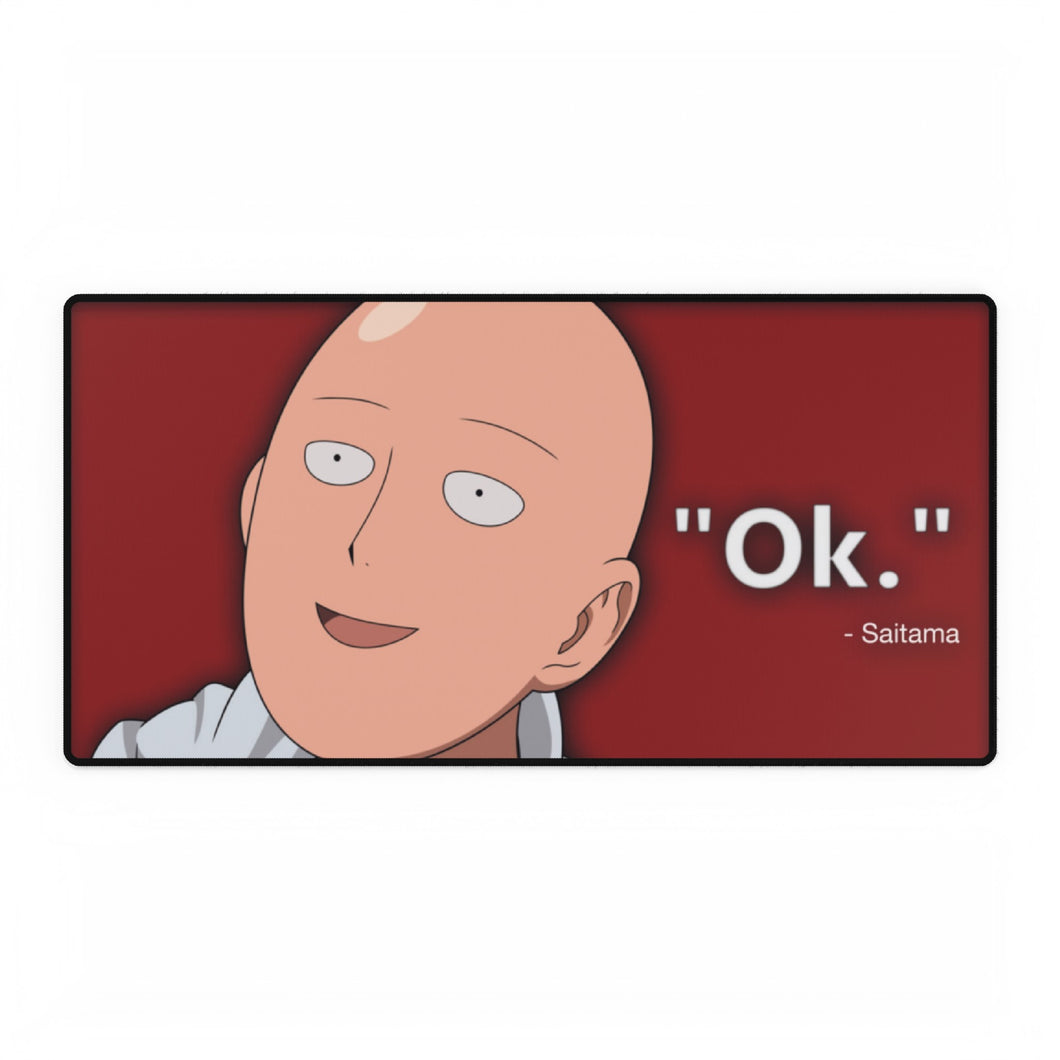 One Punch Man Saitama - Ok Mouse Pad (Desk Mat)