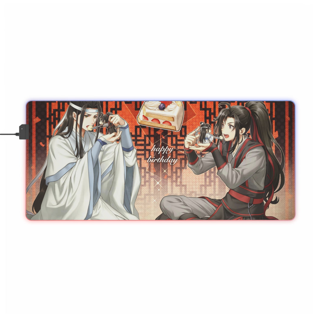 Tapis de souris LED RVB Wei Ying et Lan Zhan (tapis de bureau)