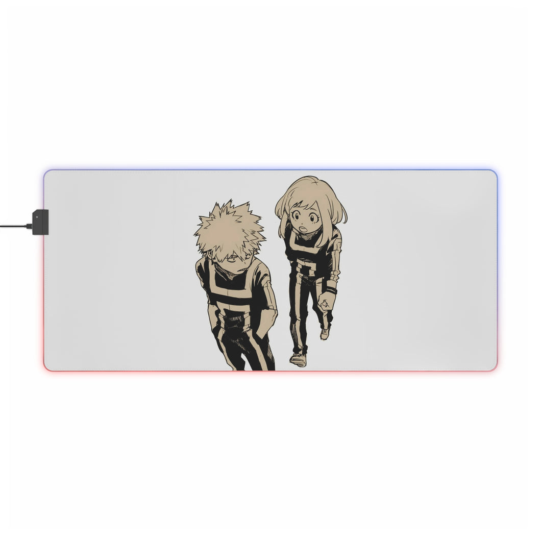 Alfombrilla de ratón (alfombrilla de escritorio) RGB LED My Hero Academia Katsuki Bakugou