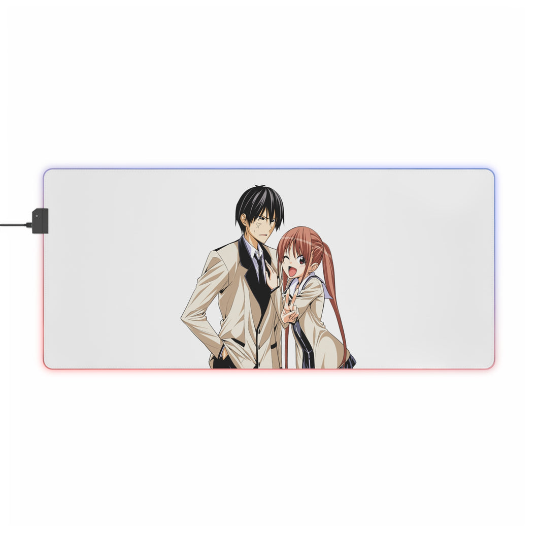 Aho Girl Yoshiko Hanabatake, Akuru Akutsu RGB LED Mouse Pad (Desk Mat)