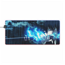 Load image into Gallery viewer, Blue Exorcist Rin Okumura RGB LED Mouse Pad (Desk Mat)
