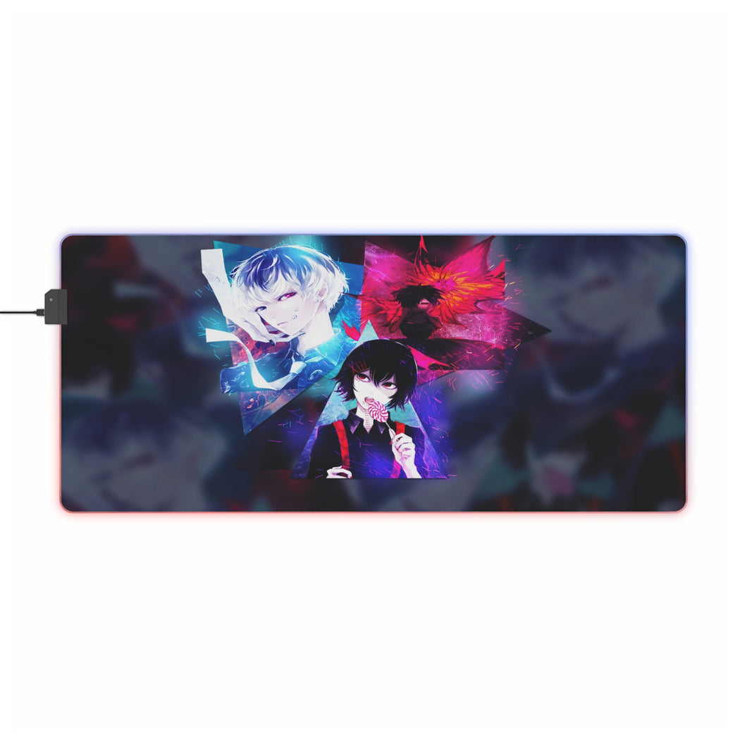 Tapis de souris LED RGB Anime Tokyo Ghoul (tapis de bureau)