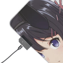 Charger l&#39;image dans la galerie, Tapis de souris LED RGB Rascal Does Not Dream Of Bunny Girl Senpai (tapis de bureau)
