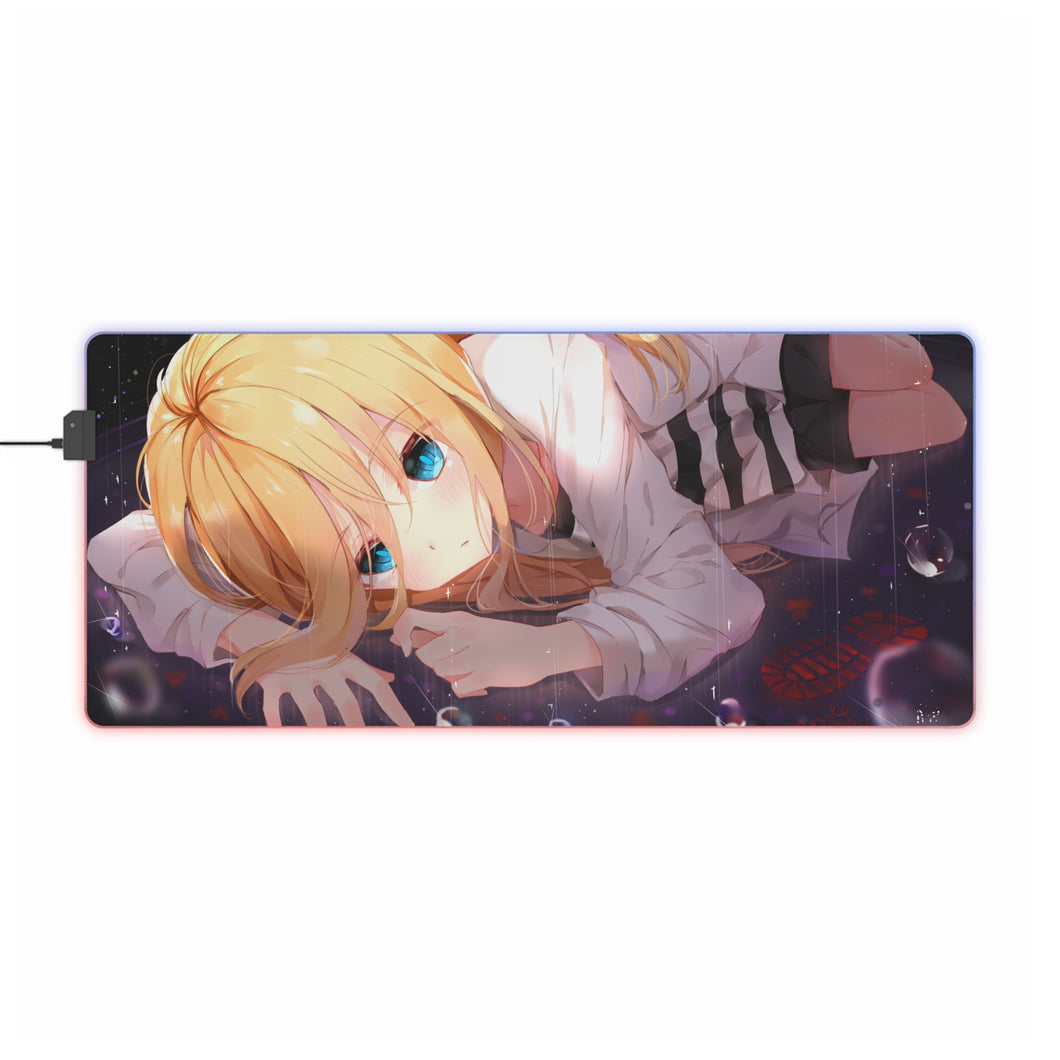 Tapis de souris LED RVB Angels Of Death Rachel Gardner (tapis de bureau)