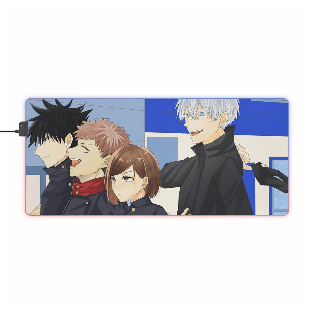 Tapis de souris LED RVB Jujutsu Kaisen (tapis de bureau)