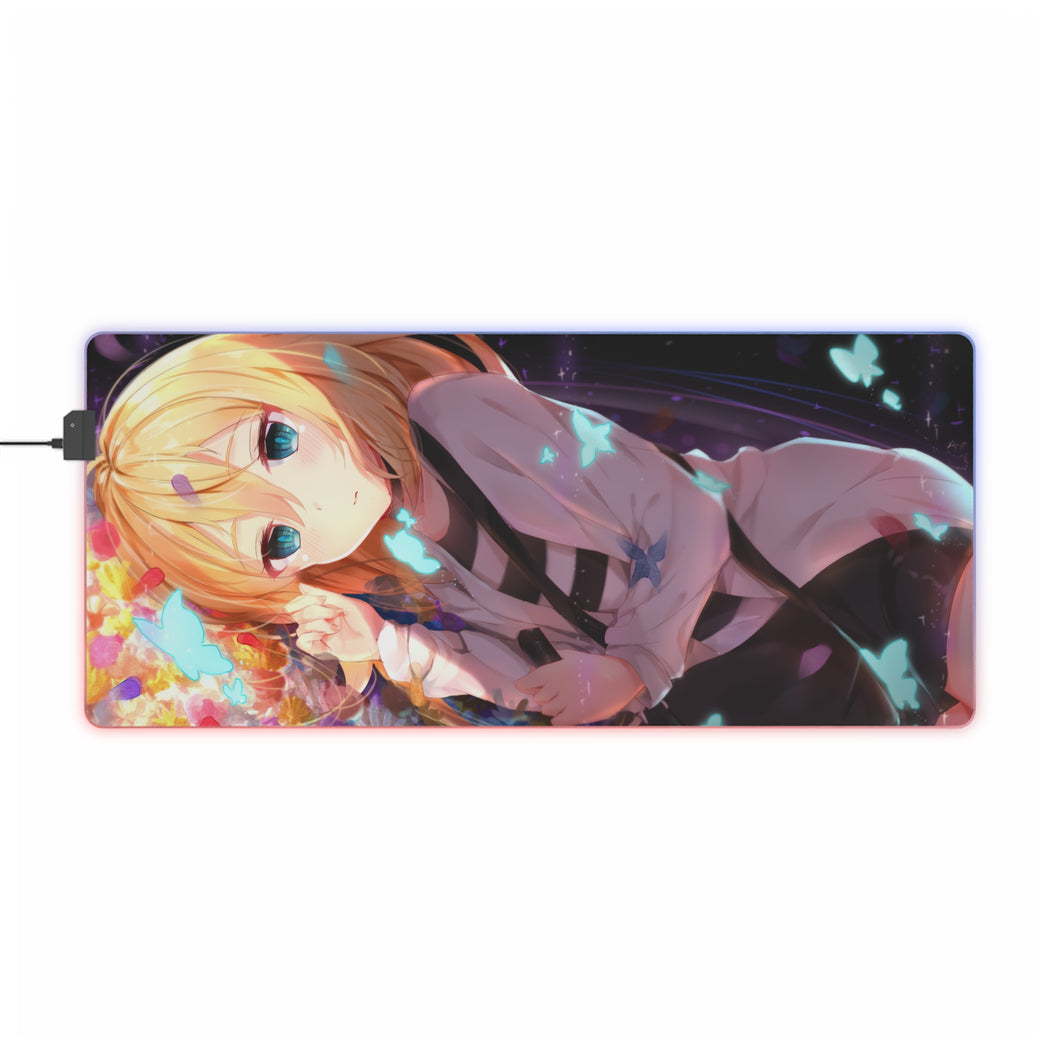 Tapis de souris LED RVB Angels Of Death Rachel Gardner (tapis de bureau)