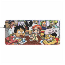 Cargar imagen en el visor de la galería, One Piece Monkey D. Luffy, Roronoa Zoro, Sanji, Nico Robin, Nami RGB LED Mouse Pad (Desk Mat)
