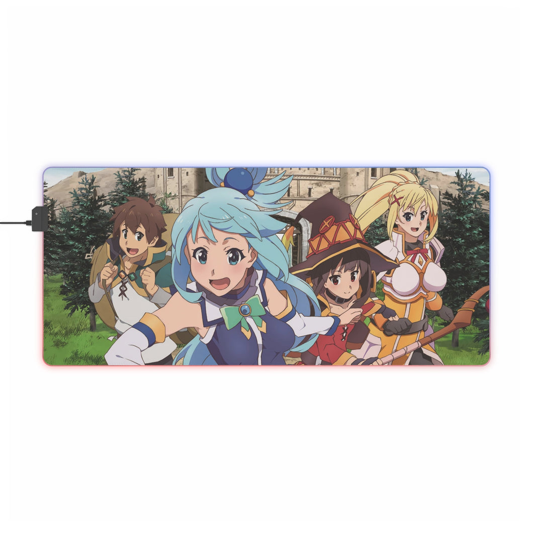 KonoSuba - God’s blessing on this wonderful world!! RGB LED Mouse Pad (Desk Mat)