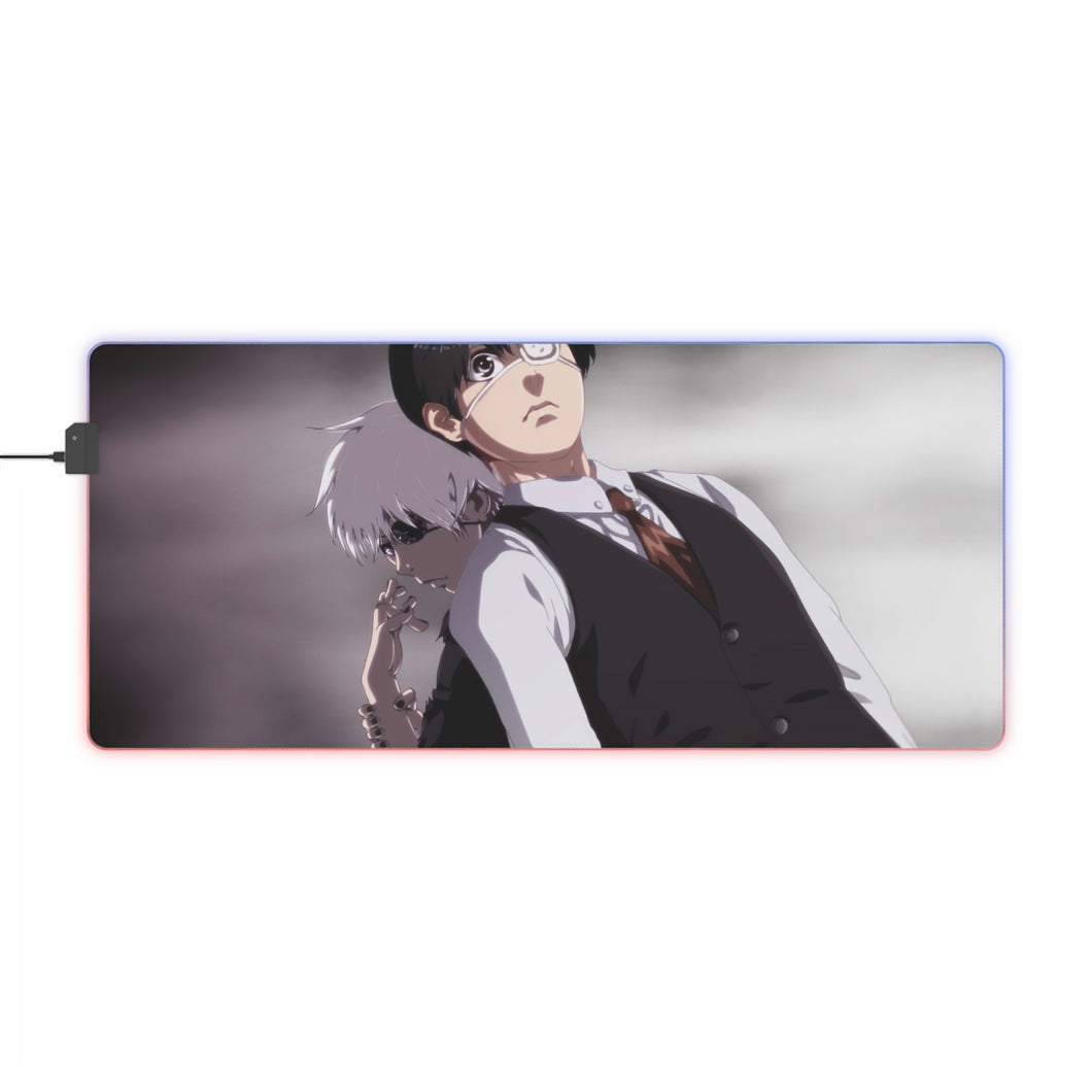 Tapis de souris LED RGB Anime Tokyo Ghoul (tapis de bureau)