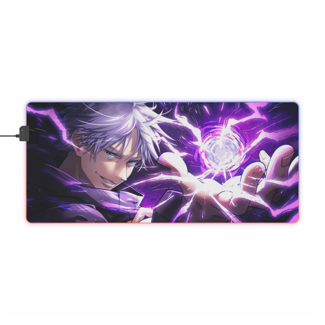 Tapis de souris LED RGB Satoru Gojou Purple! (tapis de bureau)