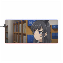 Charger l&#39;image dans la galerie, Tapis de souris LED RVB Mai Sakurajima (tapis de bureau)
