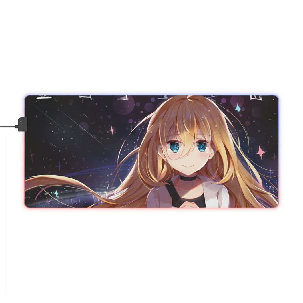 Tapis de souris LED RVB Angels Of Death Rachel Gardner (tapis de bureau)