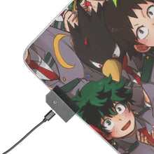 Cargar imagen en el visor de la galería, My Hero Academia Izuku Midoriya, Katsuki Bakugou, Tenya Iida, Tsuyu Asui RGB LED Mouse Pad (Desk Mat)
