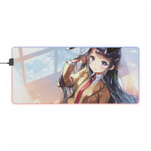 Charger l&#39;image dans la galerie, Tapis de souris LED RGB Rascal Does Not Dream Of Bunny Girl Senpai (tapis de bureau)
