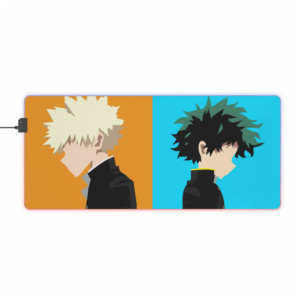 My Hero Academia Izuku Midoriya, Katsuki Bakugou RGB LED Mouse Pad (Desk Mat)