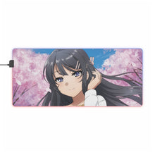 Charger l&#39;image dans la galerie, Tapis de souris LED RGB Rascal Does Not Dream of Bunny Girl Senpai (tapis de bureau)
