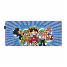 Charger l&#39;image dans la galerie, Tapis de souris LED RVB One Piece Monkey D. Luffy, Roronoa Zoro, Sanji, Tony Tony Chopper, Nami (tapis de bureau)
